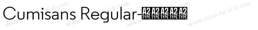 Cumisans Regular字体转换